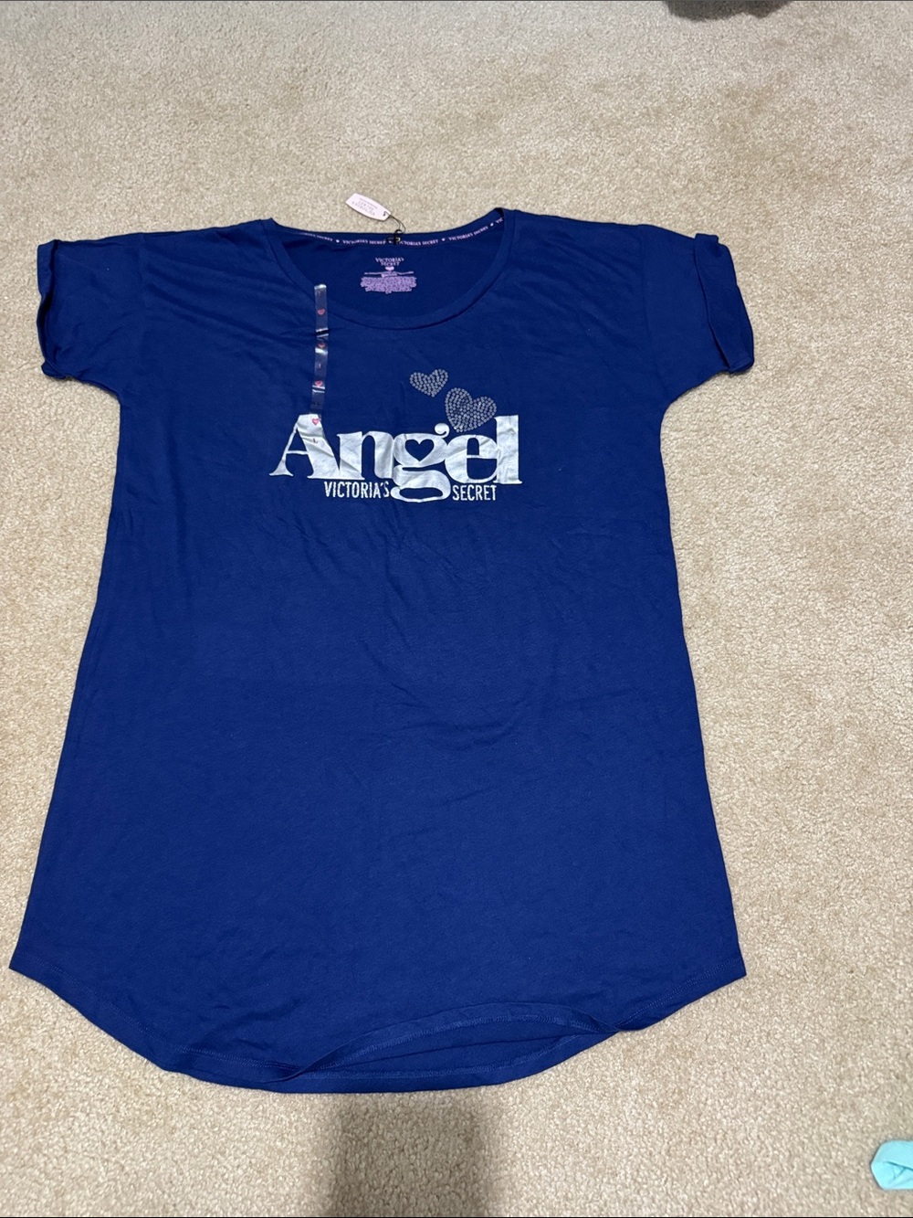 Victoria's Secret Navy Blue 'Angel' Graphic Nite Gown